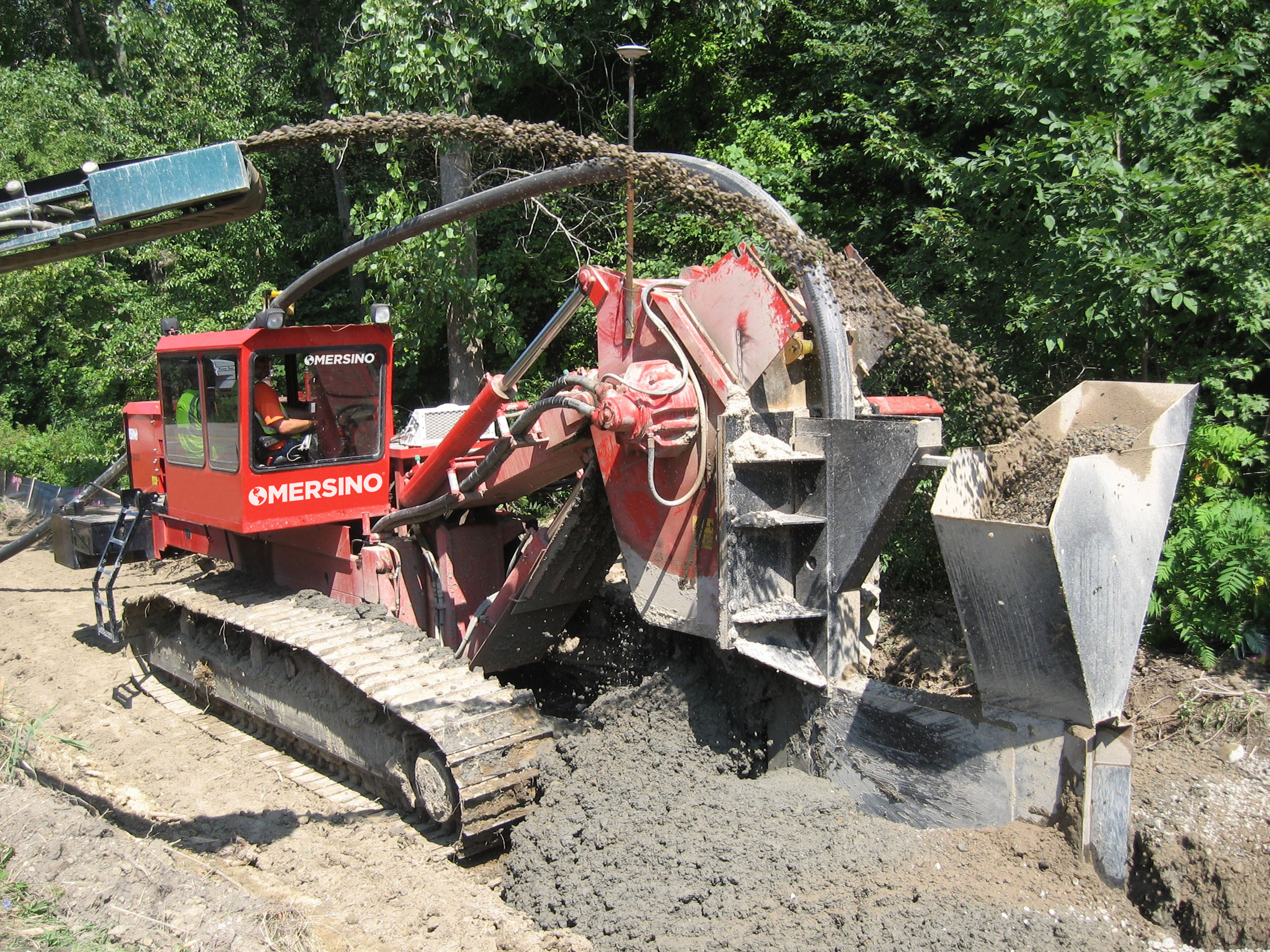 One Pass Trenching HDPE Collection Remediation